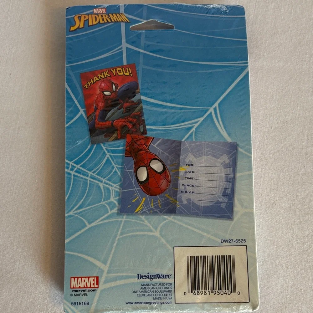 Kids Party Invitation Cards Assorted lot of 5 - 8ct invitations & 8ct Thank you